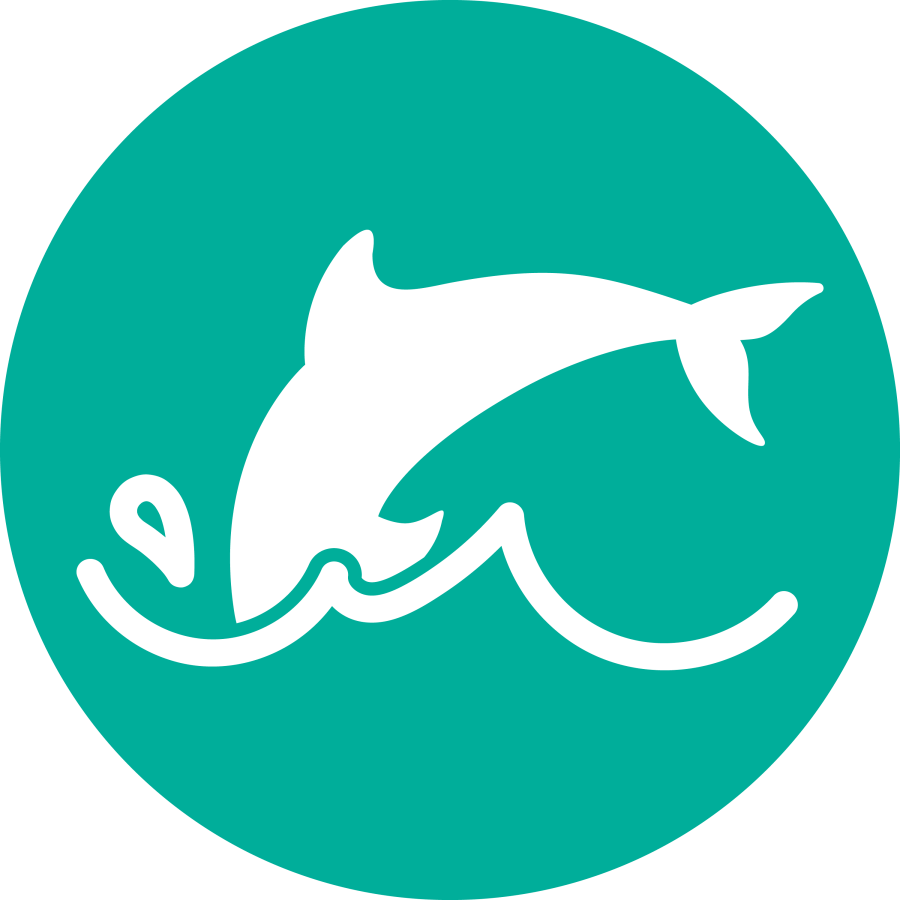 海豚标志绿